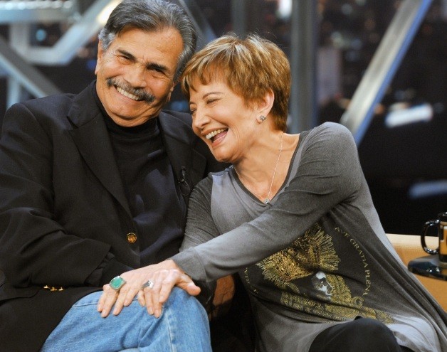 Tarcísio Meira e Gloria Menezes no "Programa do Jô" em 2009