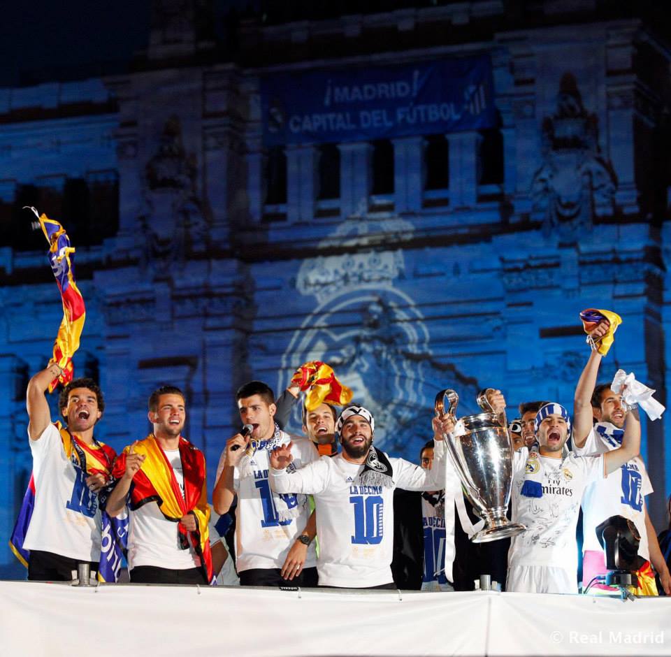 Comemoração do Real Madrid da Liga dos Campeões 2013/2014 na Praça de La Cibeles