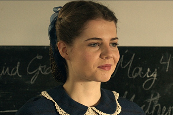 Lucy Boynton as Esther Hagadorn in ``Copperhead.''