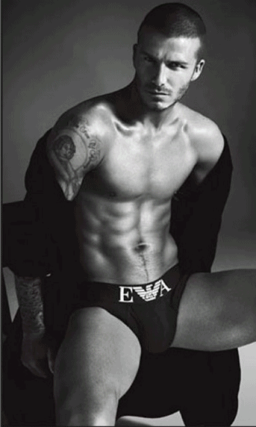 David Beckham deve ser o recordista em aparições de cueca em propagandas