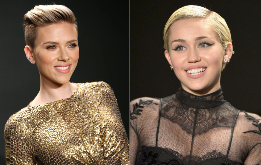 Scarlett Johansson e Miley Cyrus