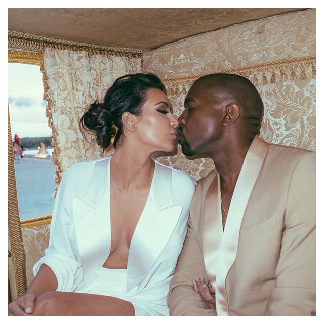 Aniversário de um ano do casamento da Kim Kardashian e do Kanye West