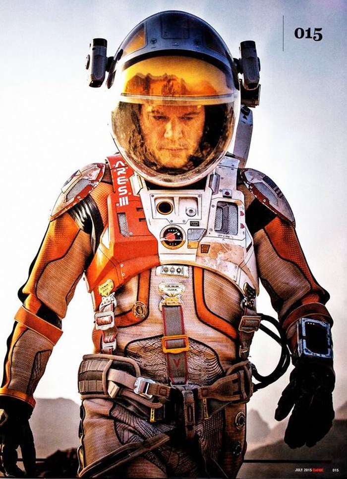 Matt Damon como Mark Watney no filme The Martian