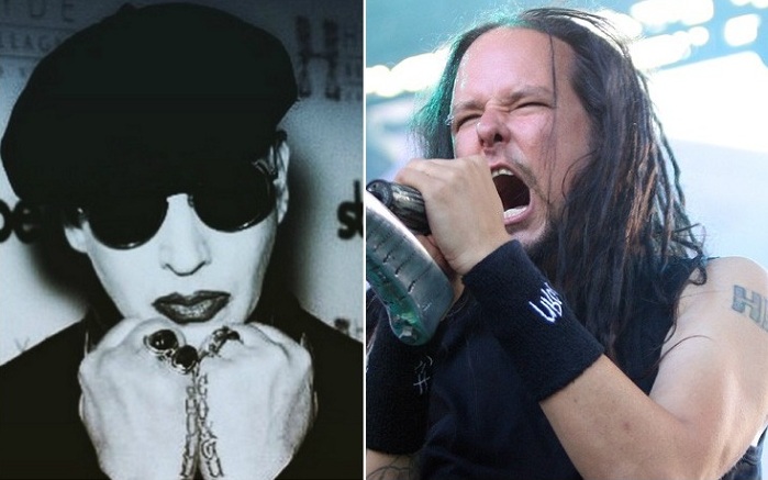 Marilyn Manson está em parceria musical com Jonathan Davis, frontman do Korn 