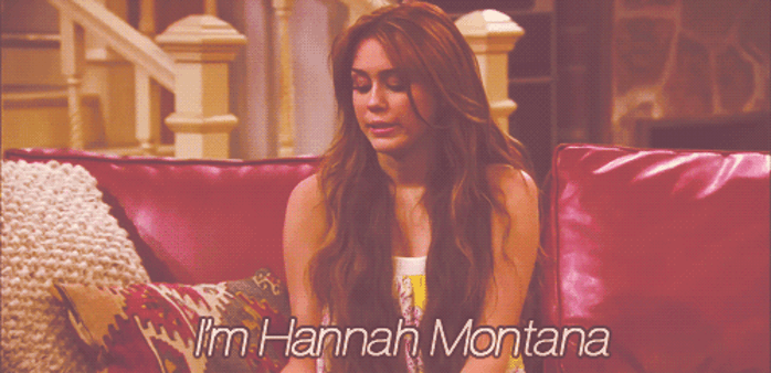 Miley Cyrus como Hannah Montana