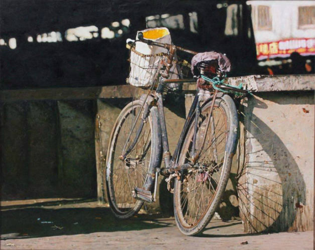  Artista cria pinturas realistas de bikes enferrujadas 
