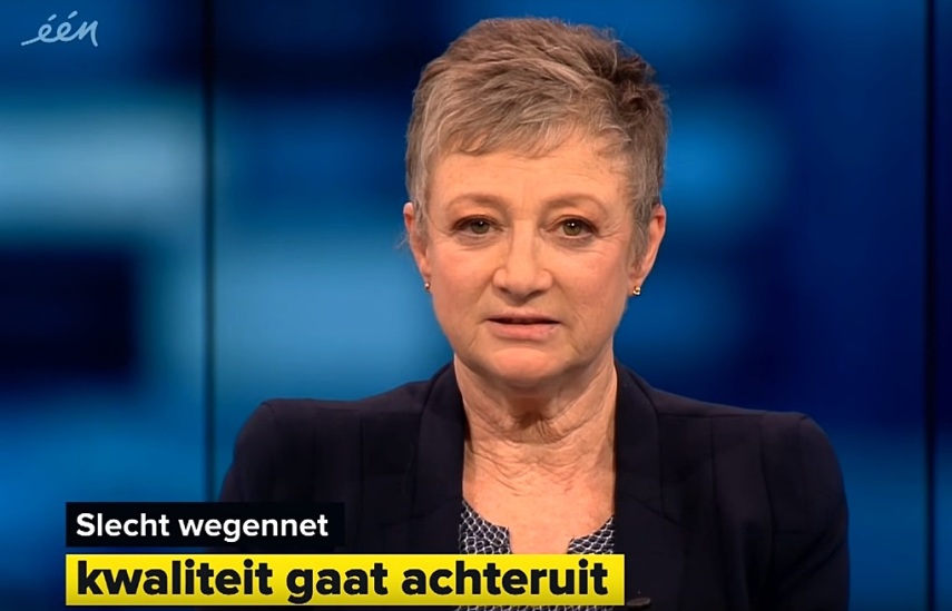 Martine Tanghe, do canal VRT de Flandres, região do norte da Bélgica onde se fala holandês