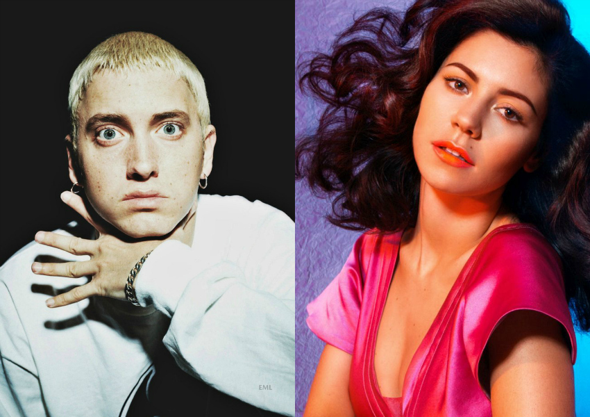 Eminem e Marina Diamandis, do Marina and the Diamonds