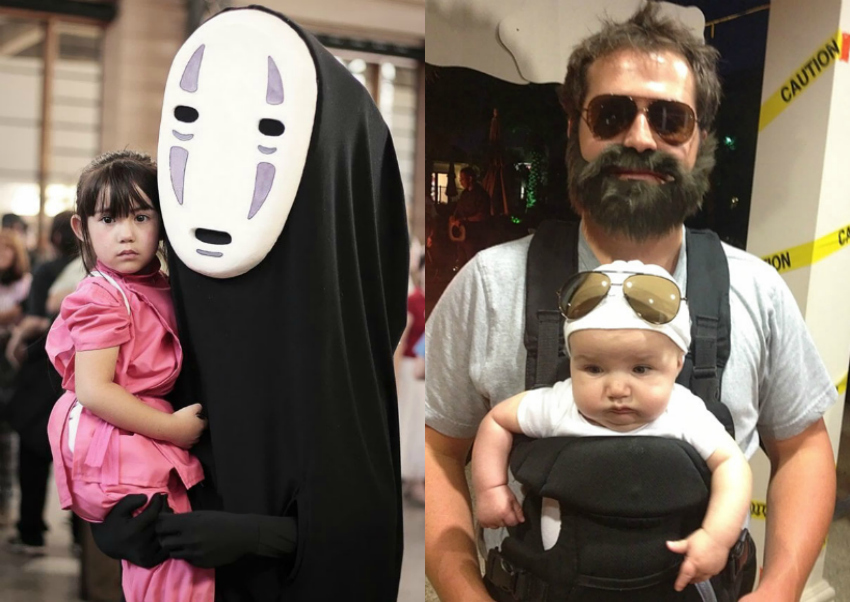 Pais e filhos que detonaram no Halloween
