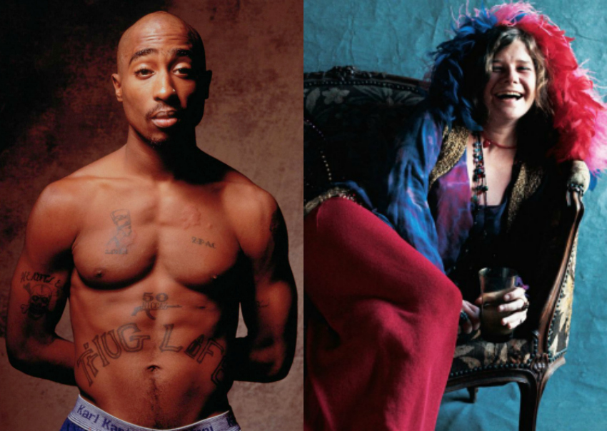 Tupac Shakur e Janis Joplin