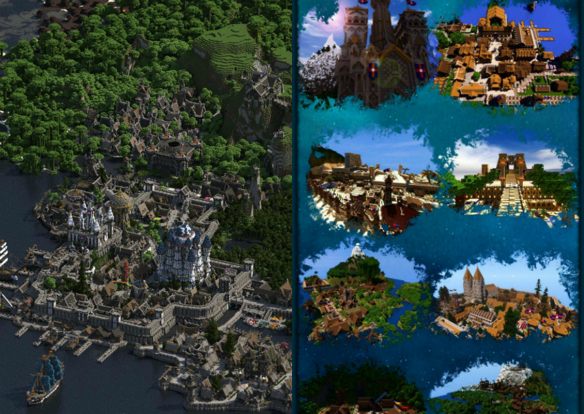 Jogador de Minecraft cria mundo fantástico
