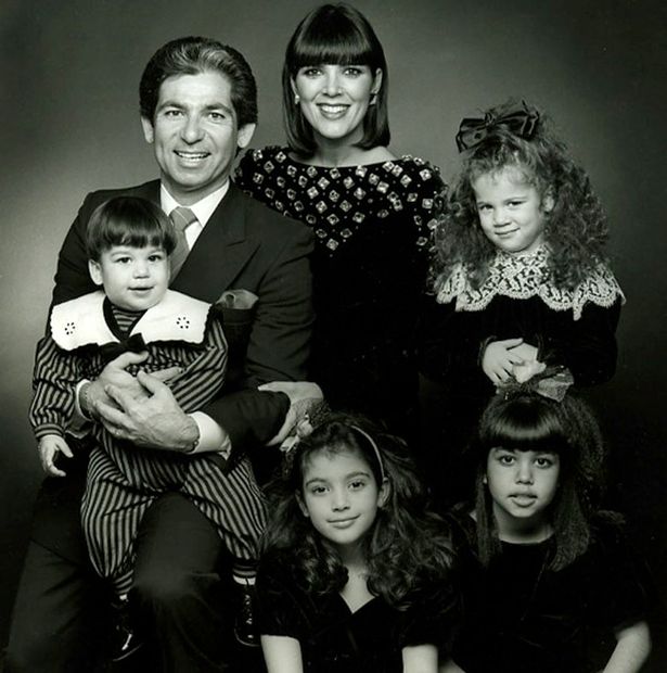Robert Kardashian com a família