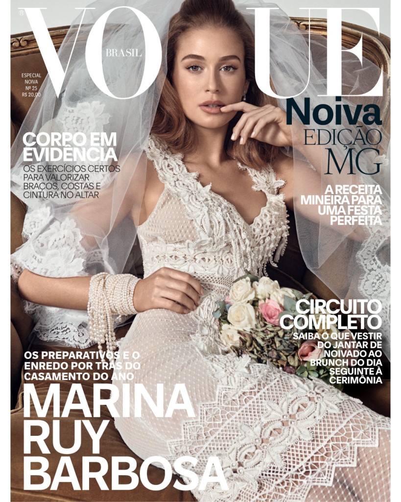 Marina Ruy Barbosa na capa da Vogue Noiva