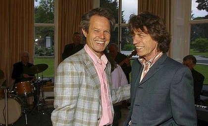 Os irmãos Chris e Mick Jagger
