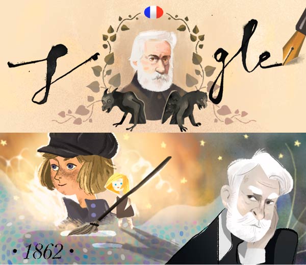 Google faz homenagem a Victor Hugo