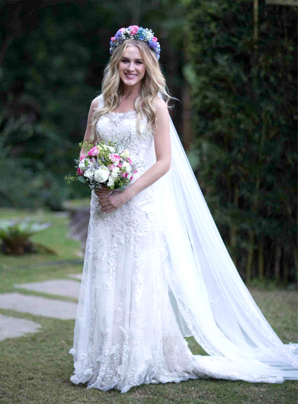 Fiorella Matheis se casou com Flavio Canto em 2013, no Rio de Janeiro