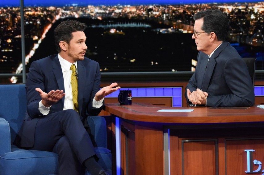 James Franco no The Late Show with Stephen Colbert