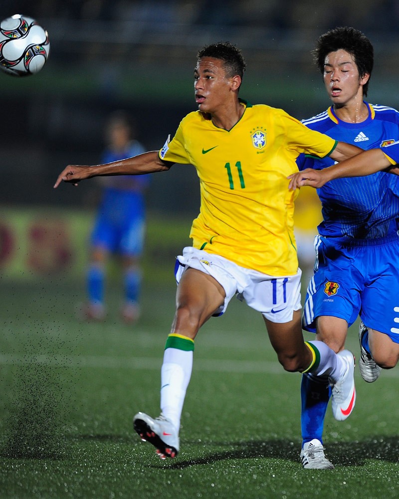 Em seu primeiro torneio pela Seleção Brasileira, no caso a Sub-20, Neymar ainda tinha cara de criança
