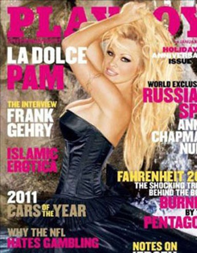 Cai na rede a 11ª capa da Playboy de Pamela Anderson, que sairá em janeiro de 2011