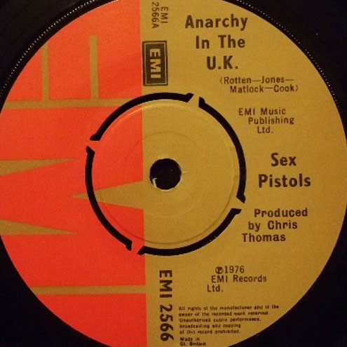 <b>ANARCHY IN THE UK</b> Um dos maiores hits dos Sex Pistols, com a clássica letra onde Lydon se proclama 
