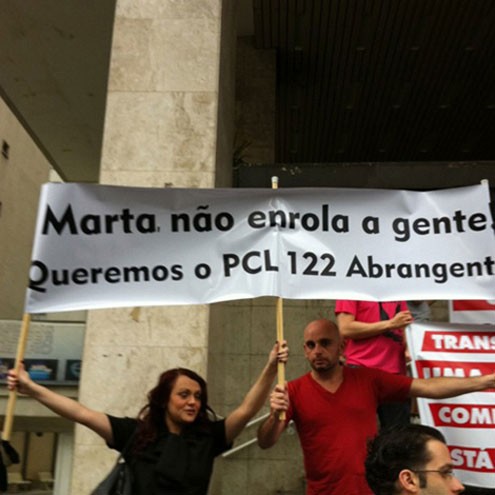 Manifestação contra projeto de lei, na Avenida Paulista, São Paulo 