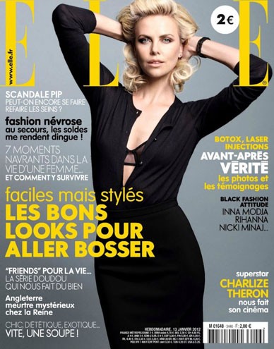 Charlize Theron para Elle França de janeiro de 2012