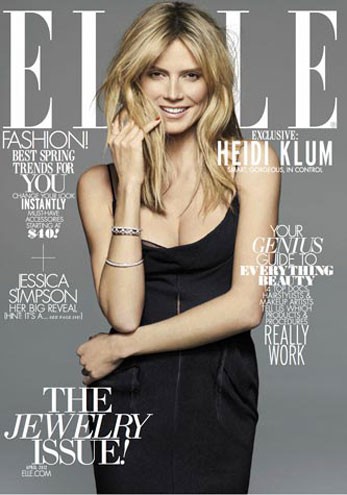 Heidi Klum para Elle US de abril