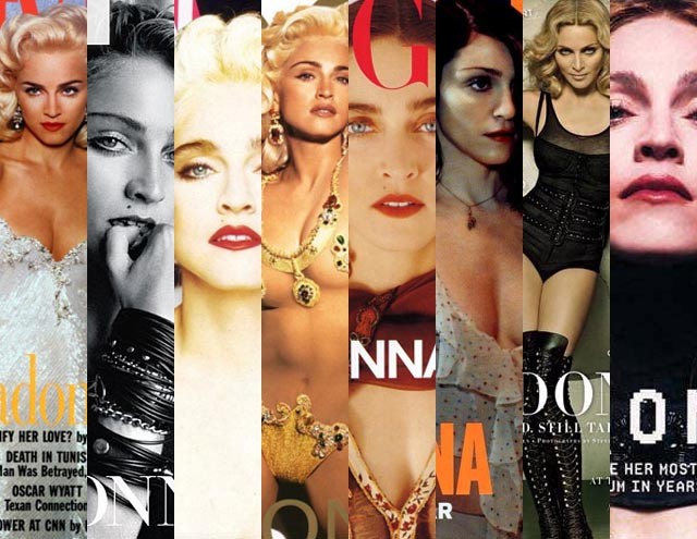 Madonna nas capas das revistas
