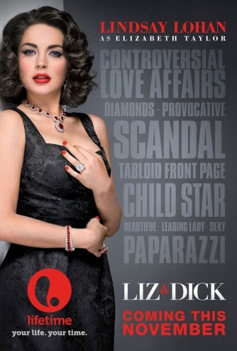 Lindsay Lohan em pôster de Liz & Dick