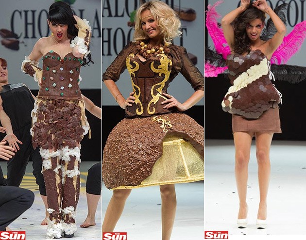 Evento em Paris promove desfile de roupas feitas com chocolate – Vírgula