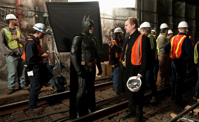 Bastidores da cena de luta entre Batman e Bane em Batman: O Cavaleiro das Trevas Ressurge