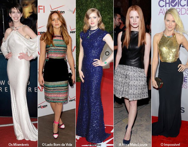 Conheça o estilo das mais fashionistas indicadas ao Oscar 2013
