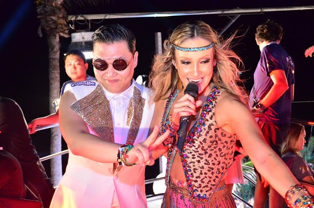 E a Claudia Leitte virou BFF do coreano Psy no Carnaval de 2013 em Salvador