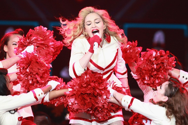 Madonna em show da turnê MDNA