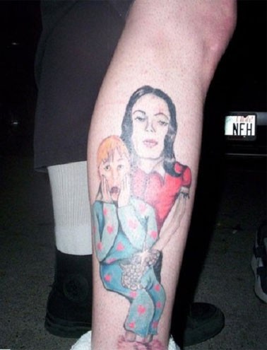 Tatuagem em homenagem (?) a Michael Jackson