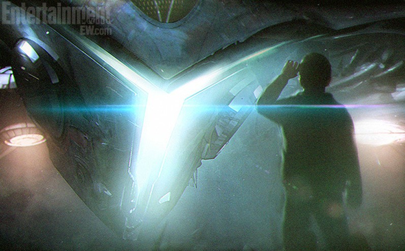 Ainda criança, Peter Quill tem seu primeiro contato alienígena, em arte conceitual de Guardiões da Galáxia 