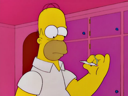 E até Homer Simpson experimentou, e tragou, a erva