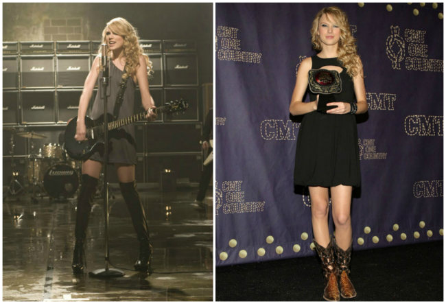Ainda numa pegada country, Taylor começou a adotar looks um pouco mais sóbrios como no clipe de Picture to Burn e no CMT Music Awards 2008