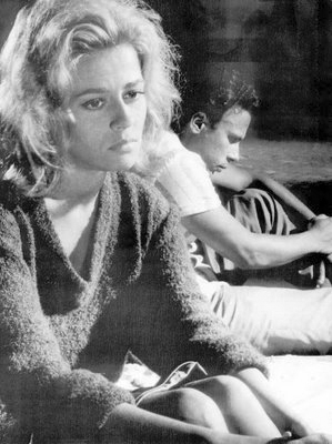 Com Jece Valadão em cena de Os Cafajestes (1963)