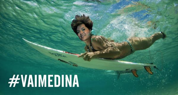 Dilma Boladona entrou na onda de apoio a Medina