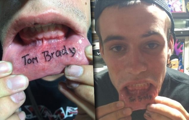 Torcedor do Patriots mostra sua inusita tatuagem nas redes sociais