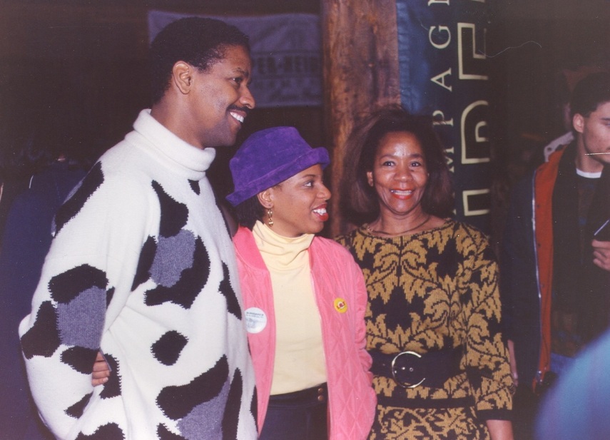 O ator Denzel Washington em 1993