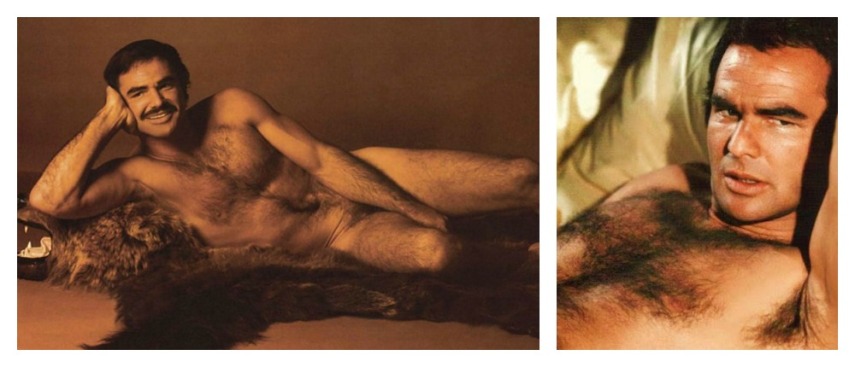 Homem objeto assumido, Burt ousou ao posar nu para a revista feminina Cosmopolitan em 1973