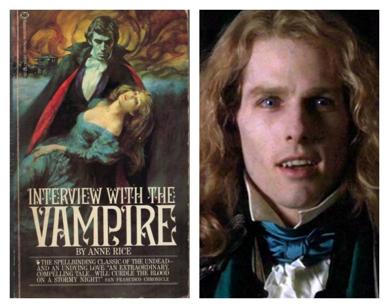 Mais fãs revoltados: os livros vampirescos de Anne Rice, protagonizados pelo Vampiro Lestat, viraram filme em 1994: Entrevista com o Vampiro. Mas contrariando os fãs e a própria autora (que queria Daniel Day Lewis como Lestat), quem estrelou foi... Tom Cruise