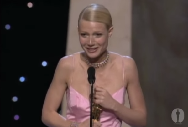 Ao vencer como Melhor Atriz em 1999 por Shakespeare Apaixonado, a atriz não teve muito a dizer, e acabou disparando 23 vezes a expressão 