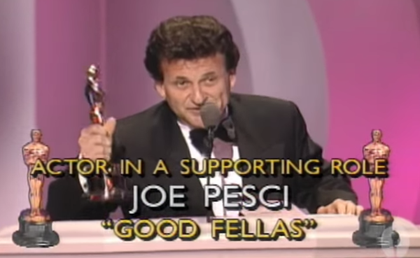 Já Joe Pesci, ao vencer como coadjuvante em 91 por Os Bons Companheiros, foi bem sintético: agradeceu por dois (isso mesmo, 2) segundos