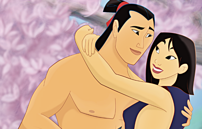 Ao final, vitoriosa em seus objetivos como guerreira, Mulan ganha de brinde a admiração de Li Shang, seu amado