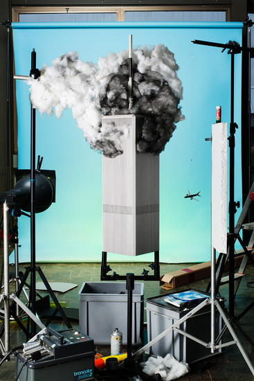 Maquete de 9/11 por Sean Adair, 2001