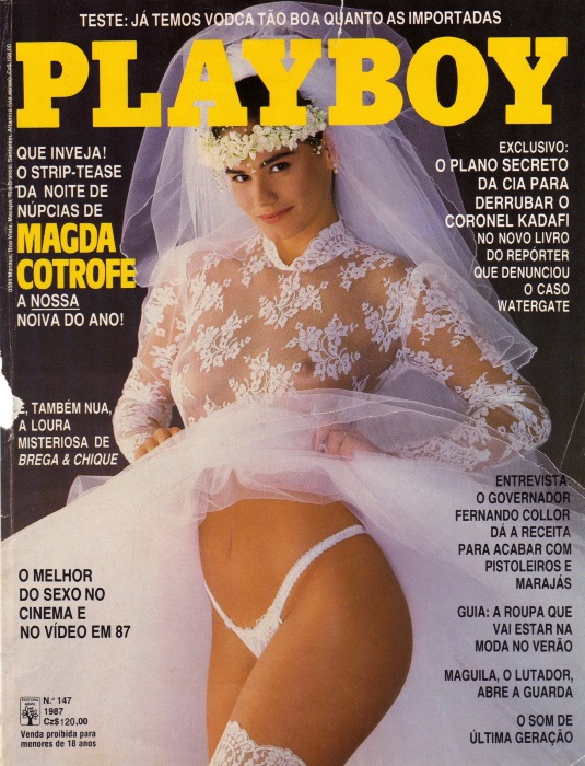 Edição de outubro de 87, tinha a modelo mais desejada da época, Magda Cotrofe.  Hoje pode ser encontrada por R$30