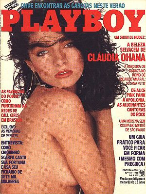 Playboy histórica, de janeiro de 85, com a famosa 